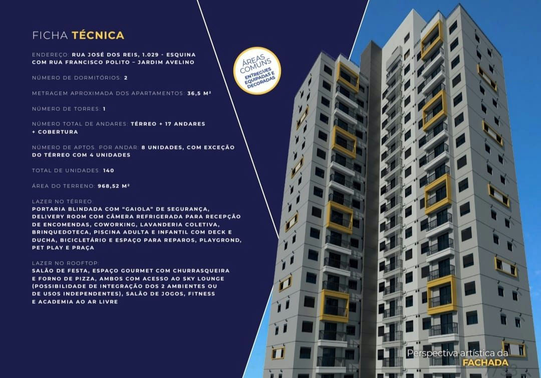Apartamento em Vila Prudente (Zona Leste) - 37m² | 2 dormitórios - miniatura 5
